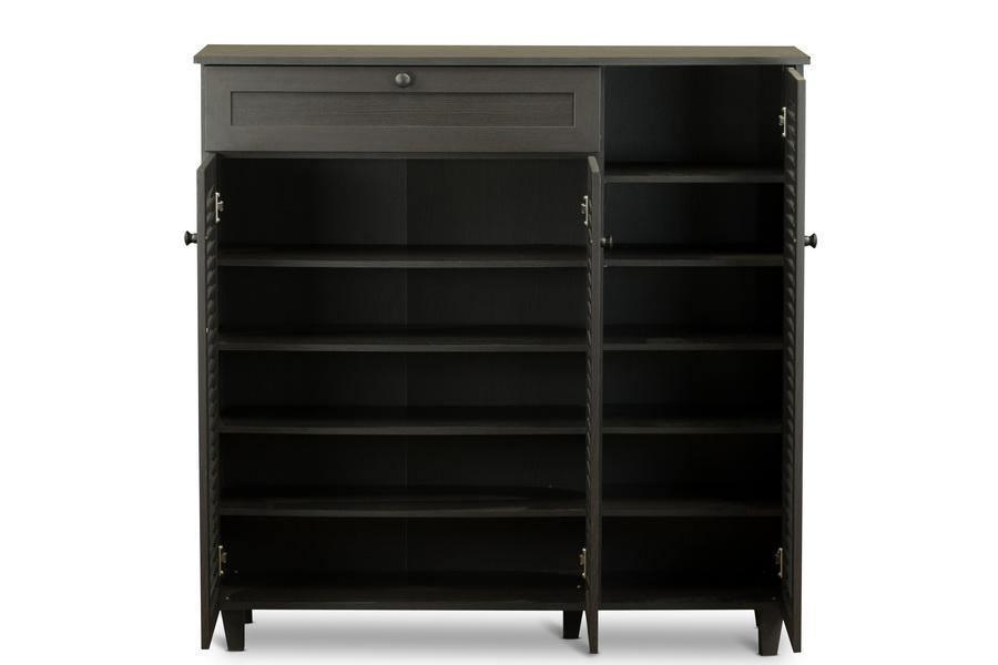Pocillo Wood Shoe Storage Cabinet FredCo