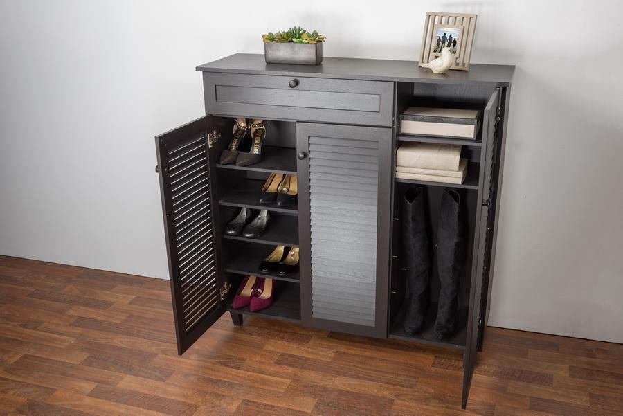 Pocillo Wood Shoe Storage Cabinet FredCo