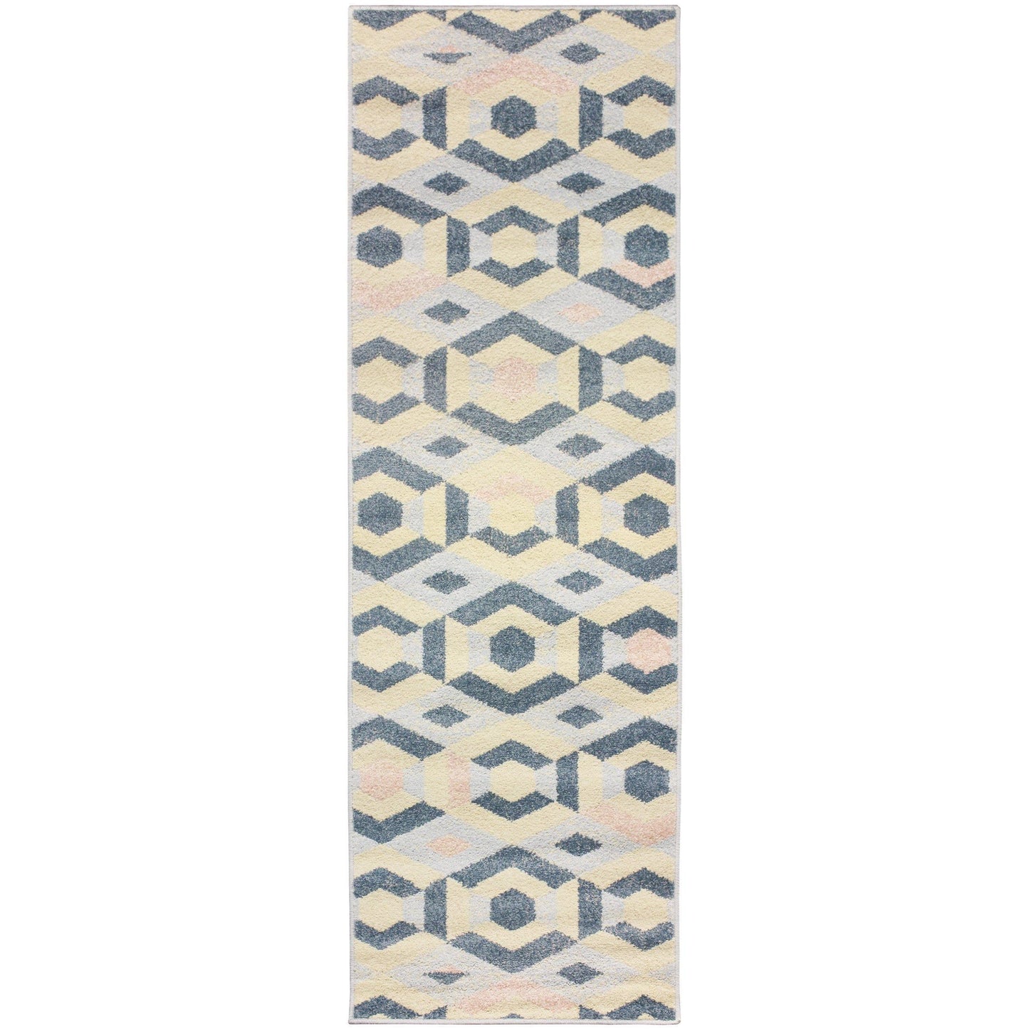 Polygon Retro Diamond Geometric Rug FredCo