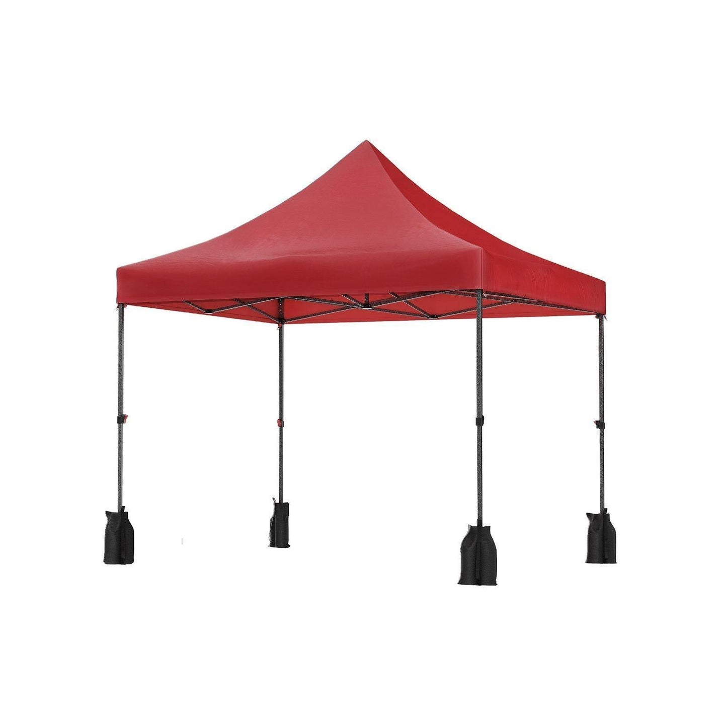 Pop Up Canopy Tent 10 x 10 Feet Red FredCo
