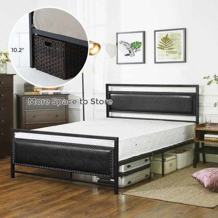 Queen Metal Bed Frame with Headboard FredCo