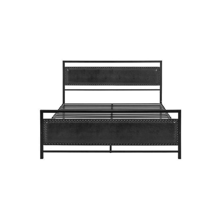 Queen Metal Bed Frame with Headboard FredCo