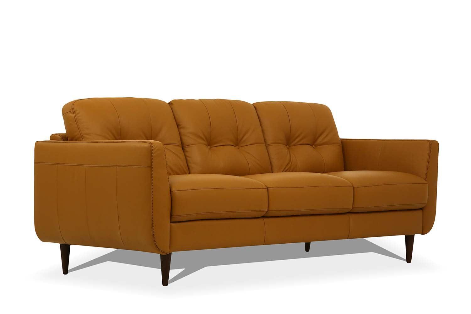 Radwan Sofa Camel Leather FredCo