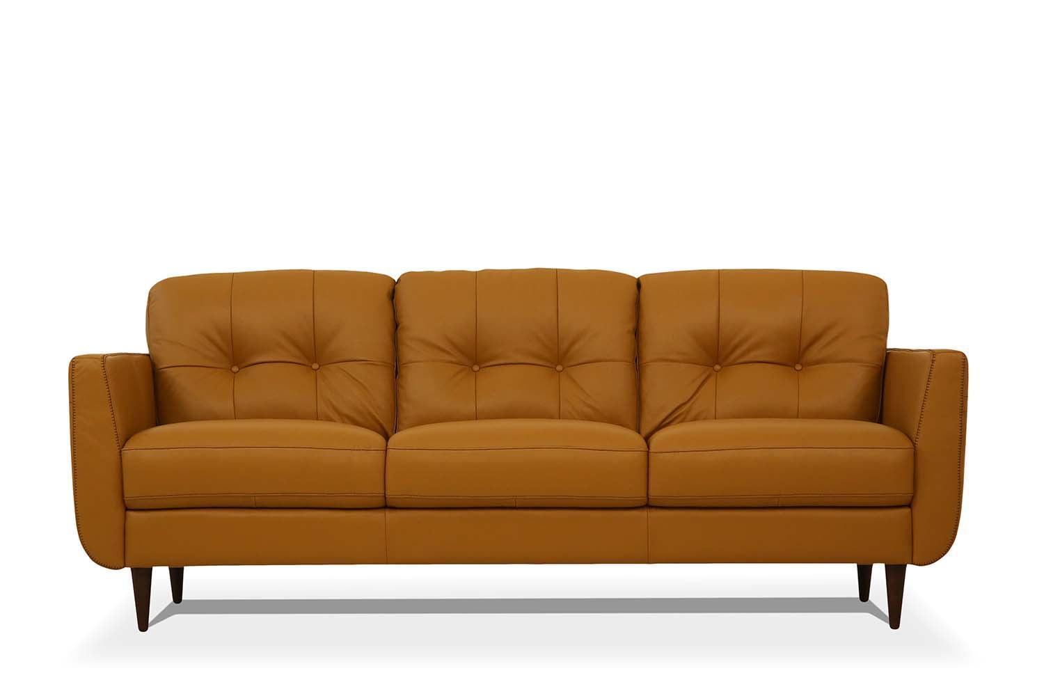 Radwan Sofa Camel Leather FredCo