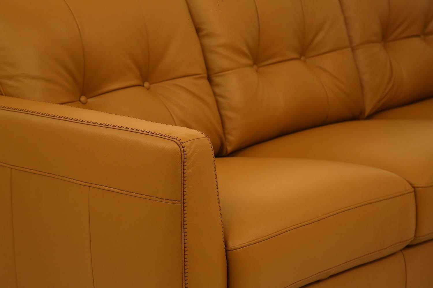 Radwan Sofa Camel Leather FredCo