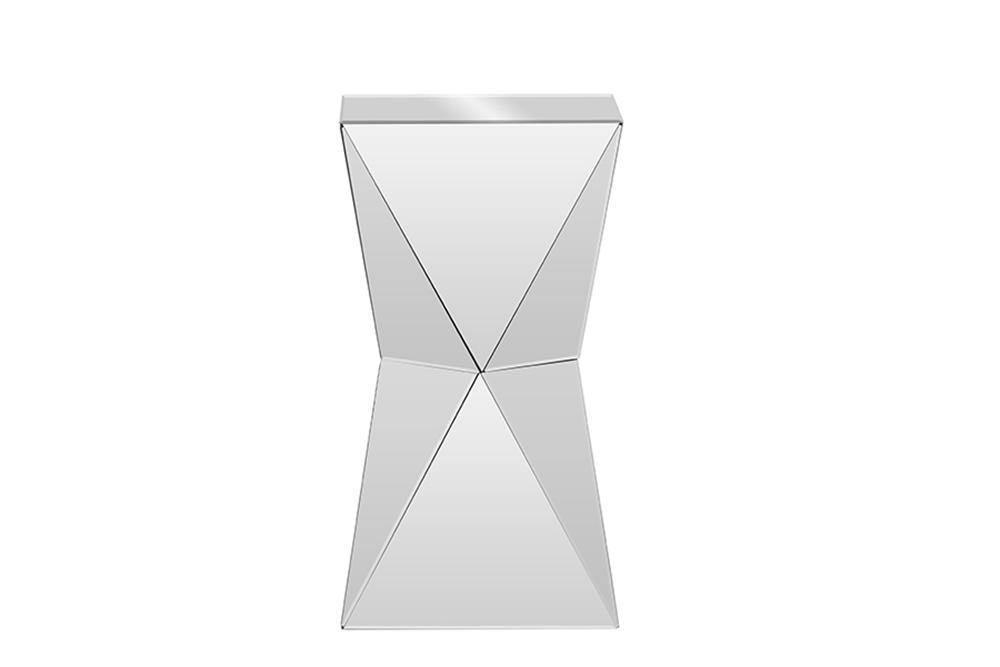 Rebecca Contemporary Multi-Faceted Mirrored Side TableOne (1) End Table FredCo