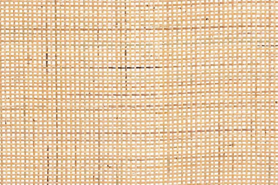 Reegan Modern Bohemian Natural Brown Rattan Queen Size Standalone Headboard FredCo