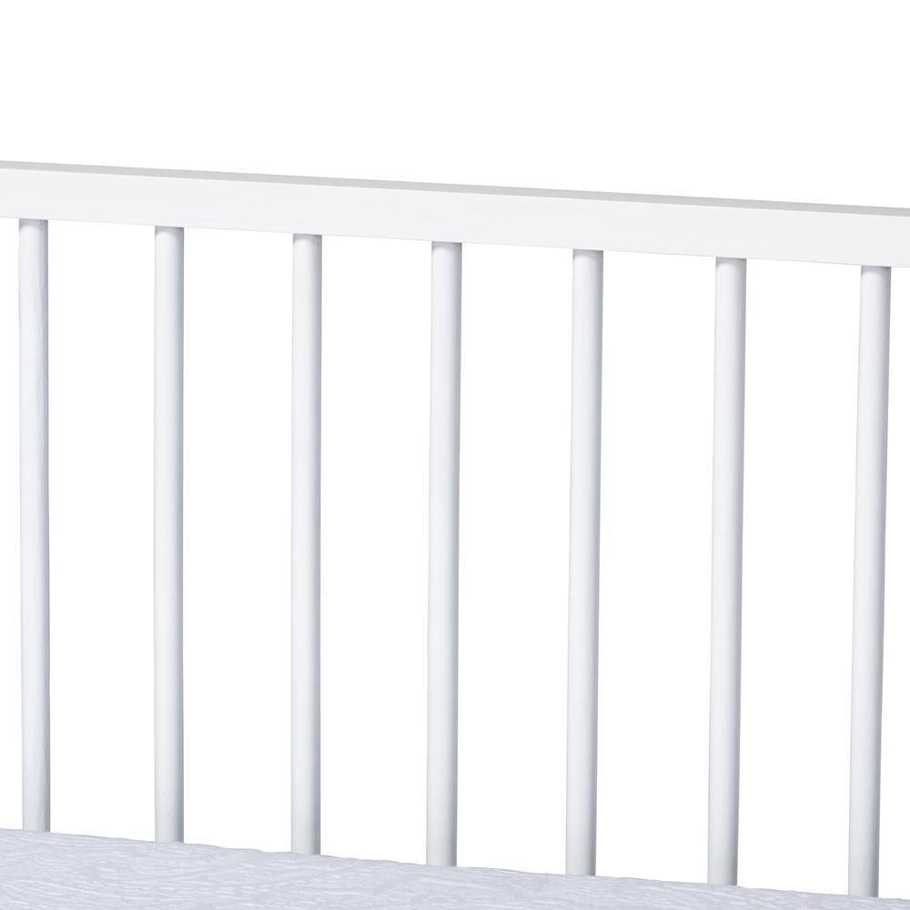 Renata Classic and Traditional White Finished Wood Twin Size Spindle Daybed FredCo