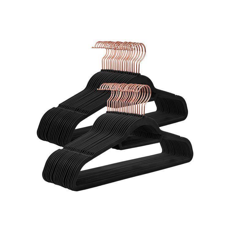 Rose Gold Velvet Hangers FredCo