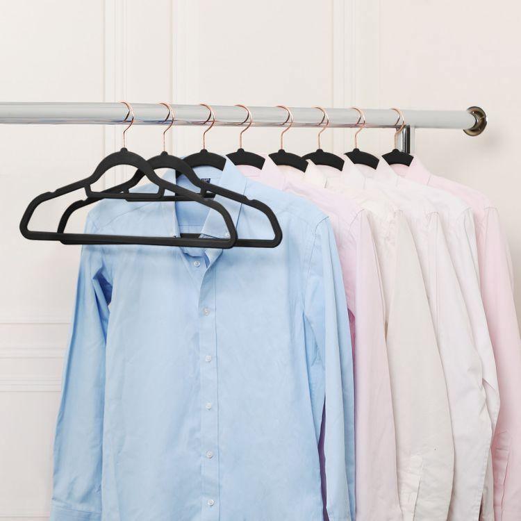 Rose Gold Velvet Hangers FredCo