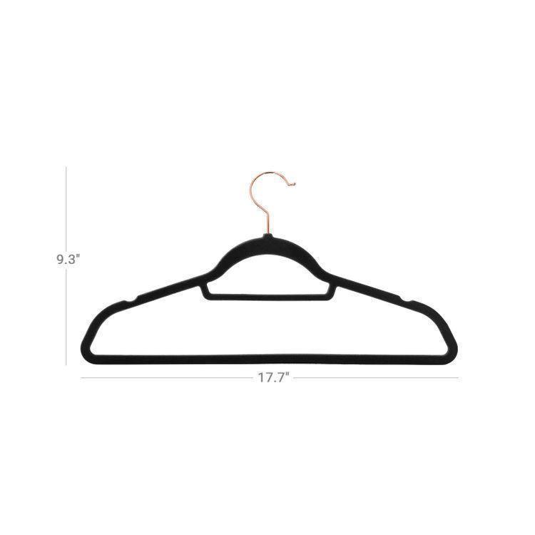 Rose Gold Velvet Hangers FredCo