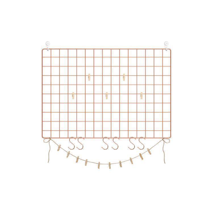 Rose Gold Wall Grid Panel FredCo