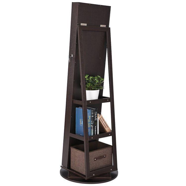 Rotatable Mirror Jewelry Armoire FredCo