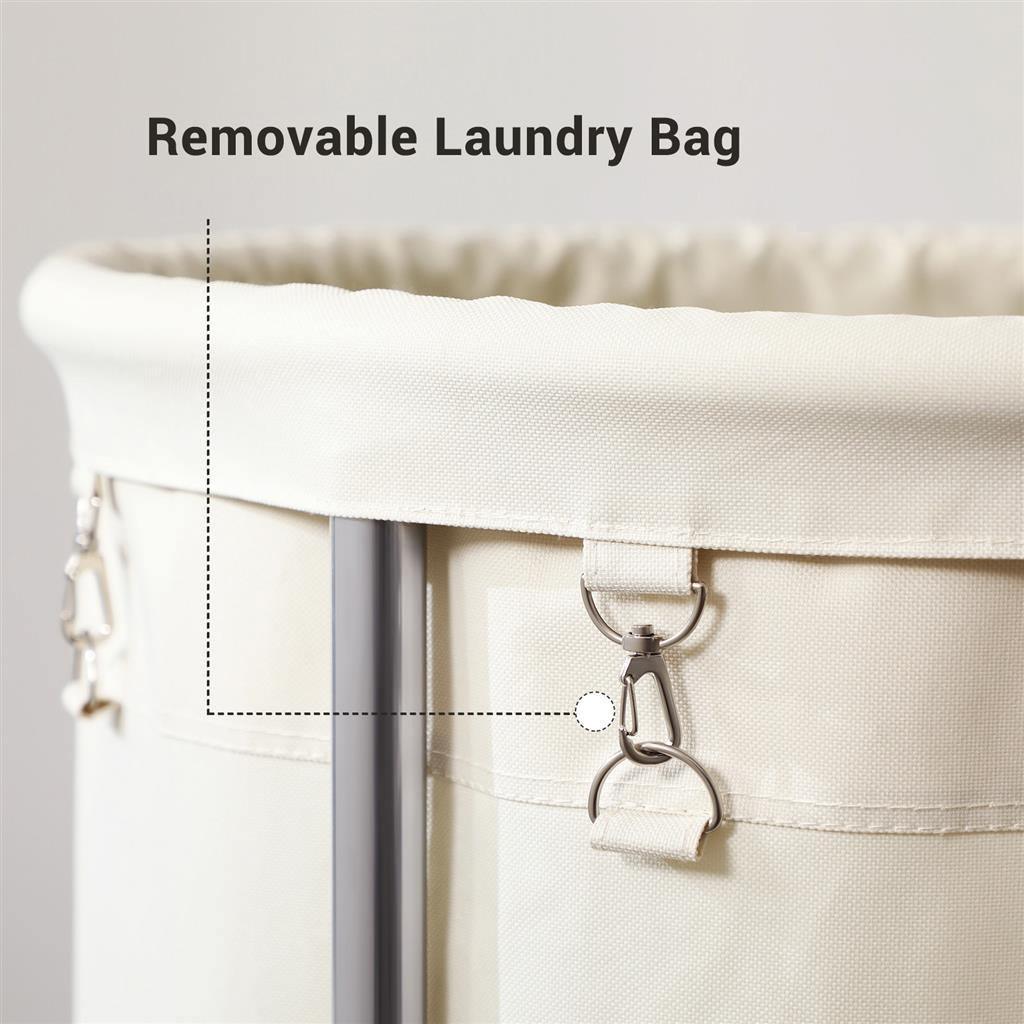 Round Laundry Cart FredCo