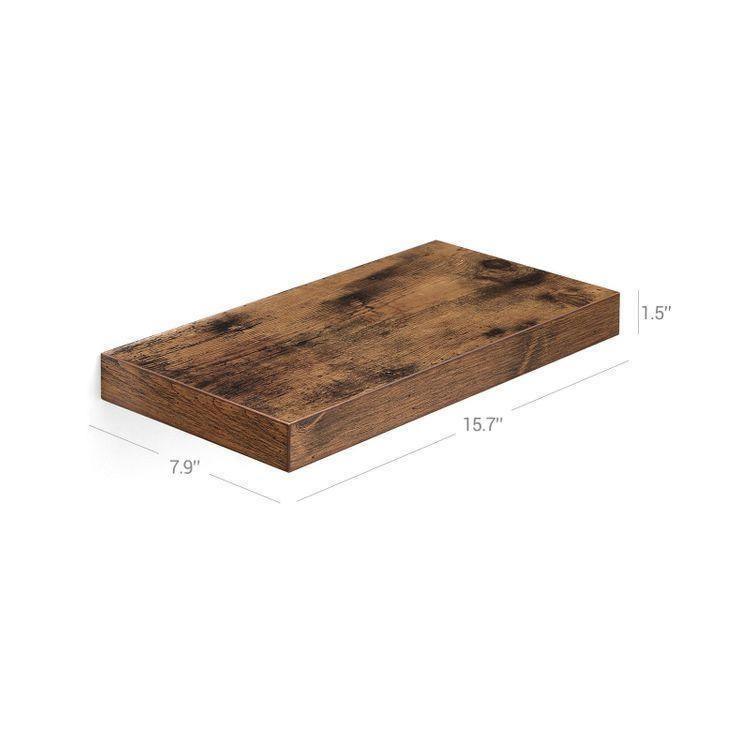 Rustic Brown, Vintage Floating Shelf FredCo