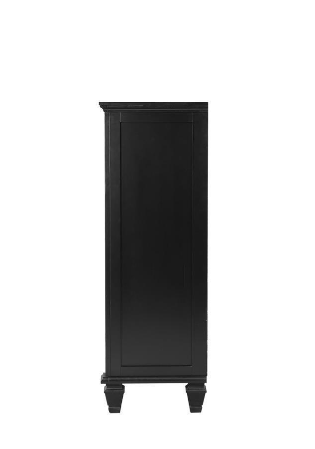 Sandy Beach 5-drawer Chest Black 201325 Coaster FredCo