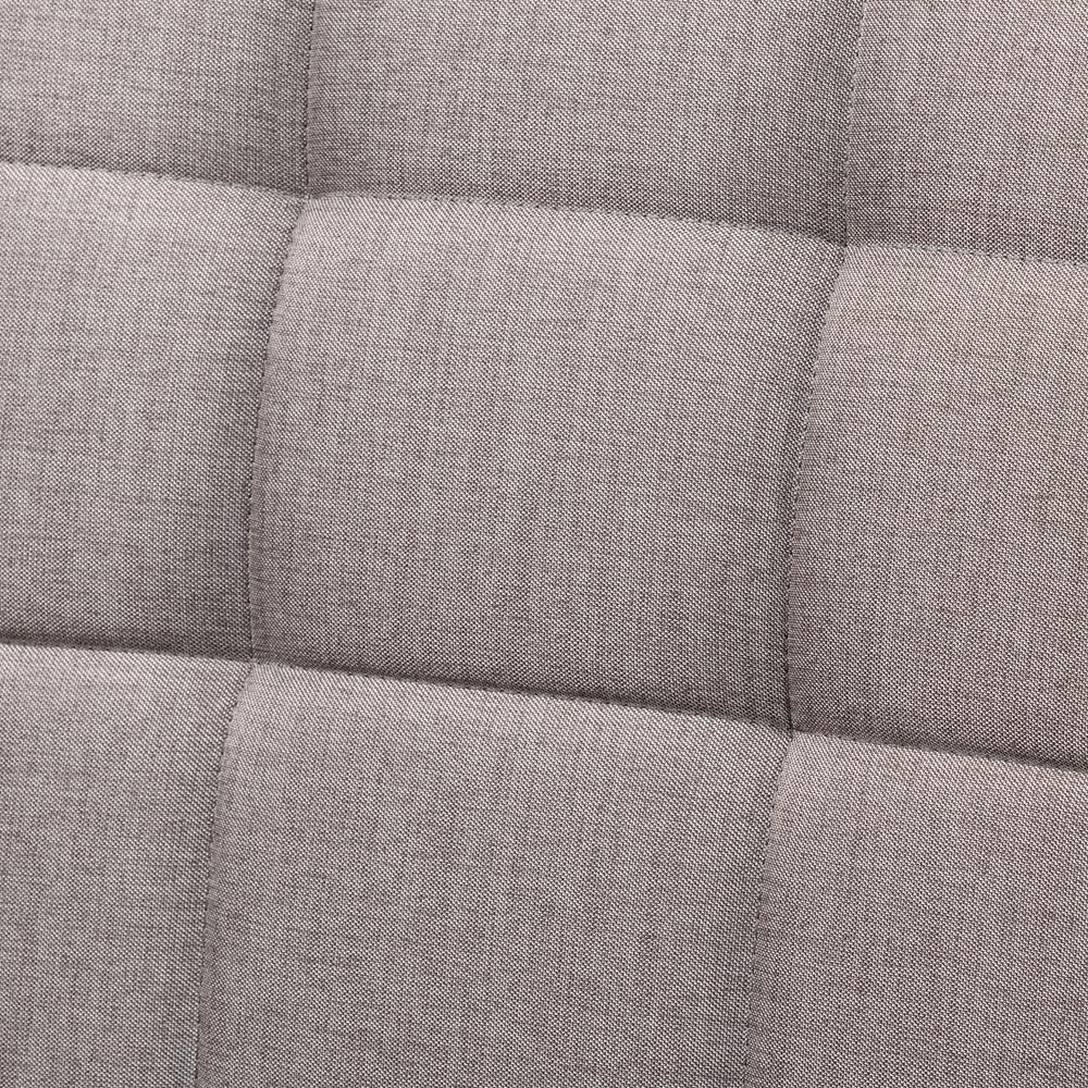 Sanford Mid-Century Modern Grey Fabric Upholstered and Walnut Brown Finished Wood 2-Piece Dining Nook Banquette Set FredCo