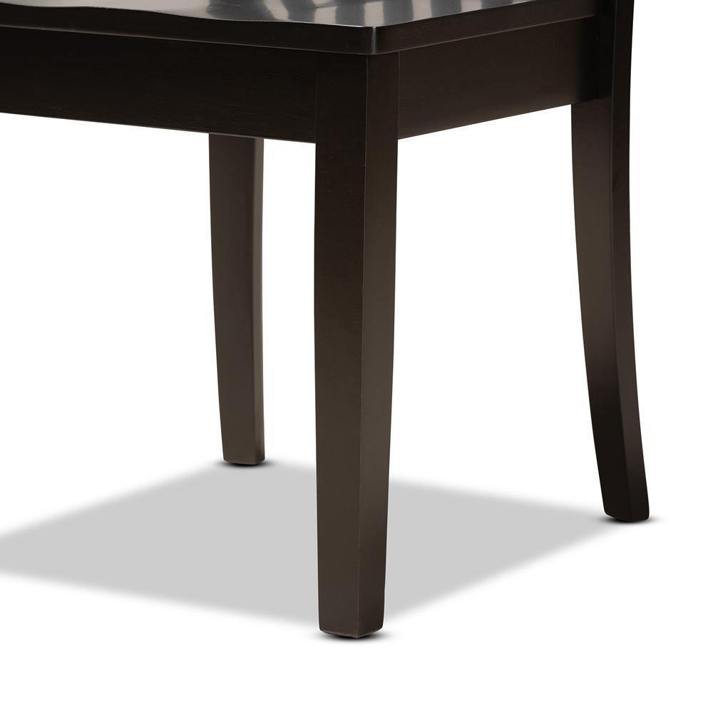 Sasa Modern and Contemporary Dark Brown Finished Wood 5-Piece Dining Set FredCo