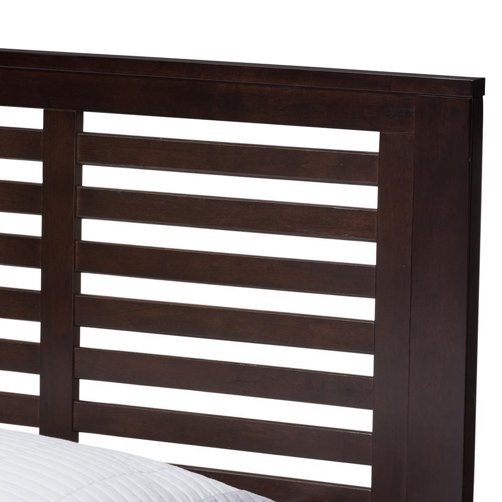Sedona Modern Classic Mission Style Dark Brown-Finished Wood Twin Platform Bed with Trundle FredCo