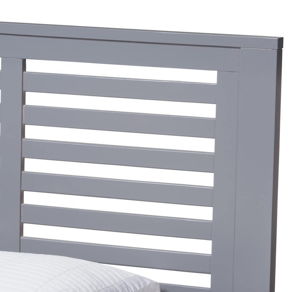 Sedona Modern Classic Mission Style Grey-Finished Wood Twin Platform Bed FredCo