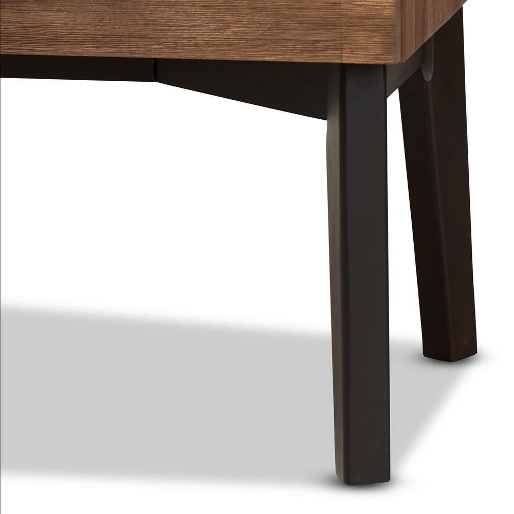 Selena Mid-Century Modern Brown Wood 4-Drawer Dresser FredCo