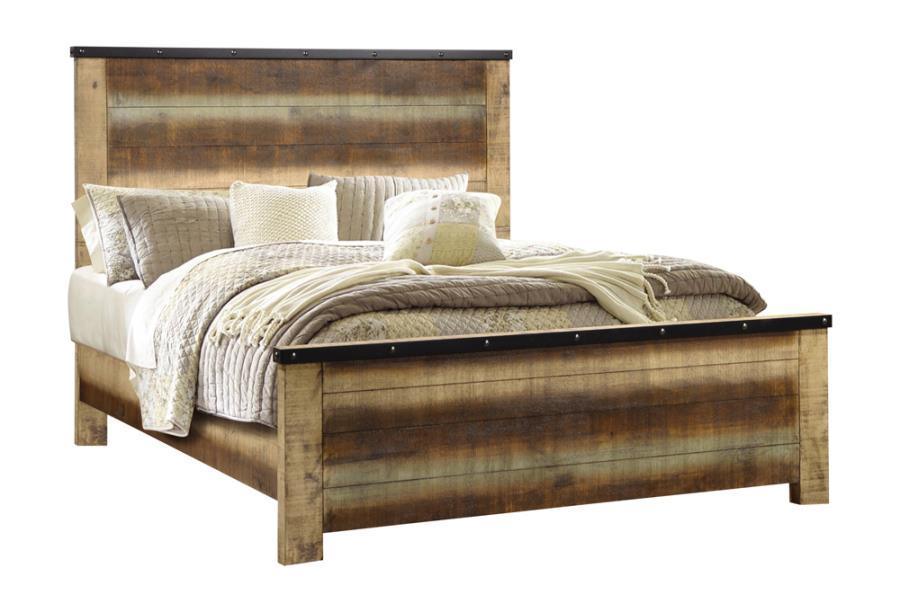 Sembene Bedroom Set Multicolor and Antique Multi Coaster California King, 4 Piece FredCo