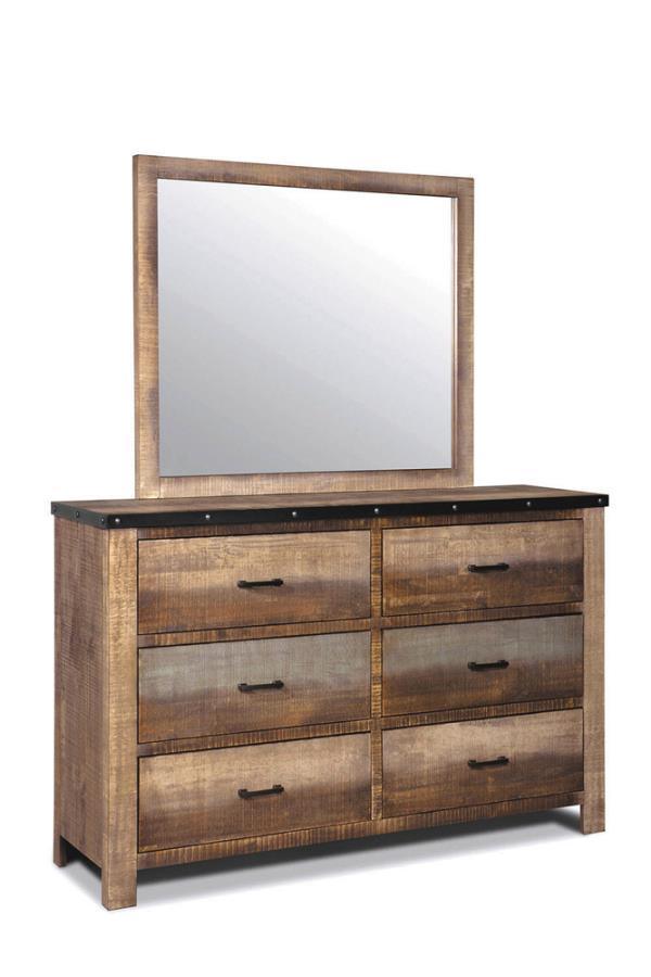Sembene Bedroom Set Multicolor and Antique Multi Coaster Eastern King, 4 Piece FredCo