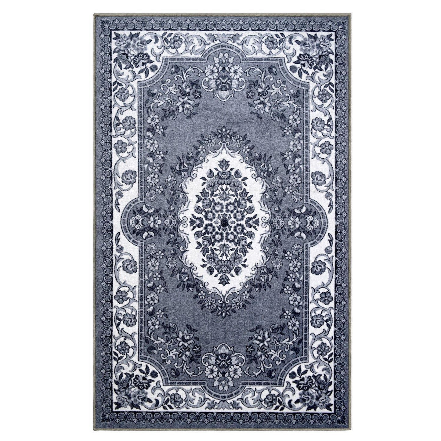 Seraphina Non-Slip Foldable Vintage Floral Rug FredCo