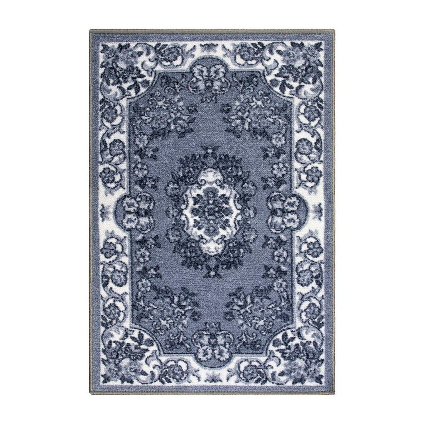 Seraphina Non-Slip Foldable Vintage Floral Rug FredCo