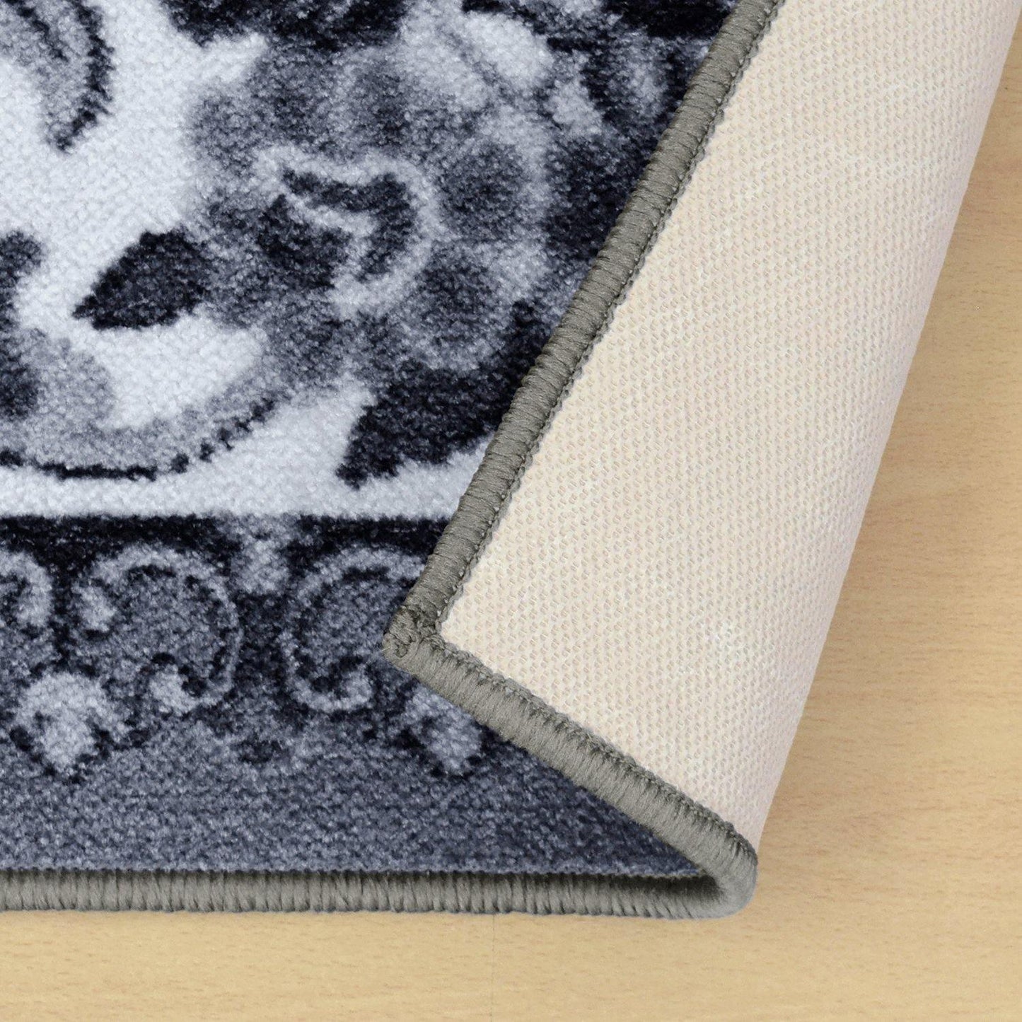 Seraphina Non-Slip Foldable Vintage Floral Rug FredCo