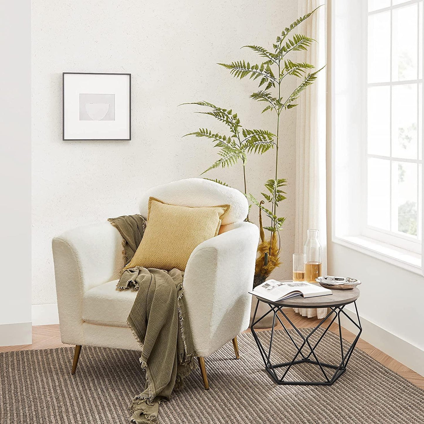 Set of 2 Nesting Tables Gray FredCo
