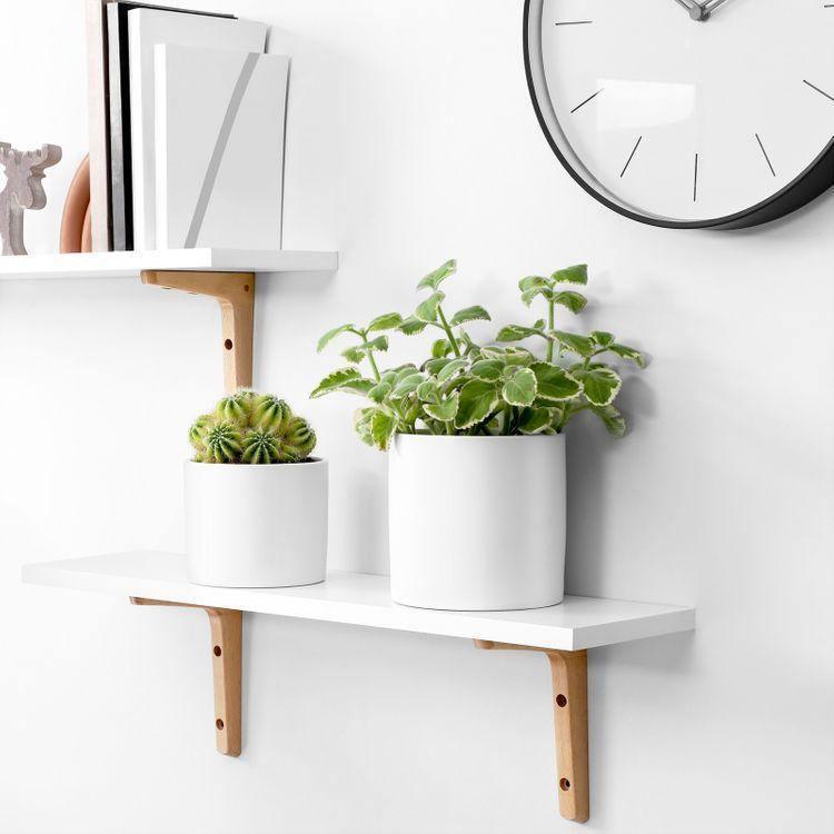 Set of 2 Plant Pots White FredCo