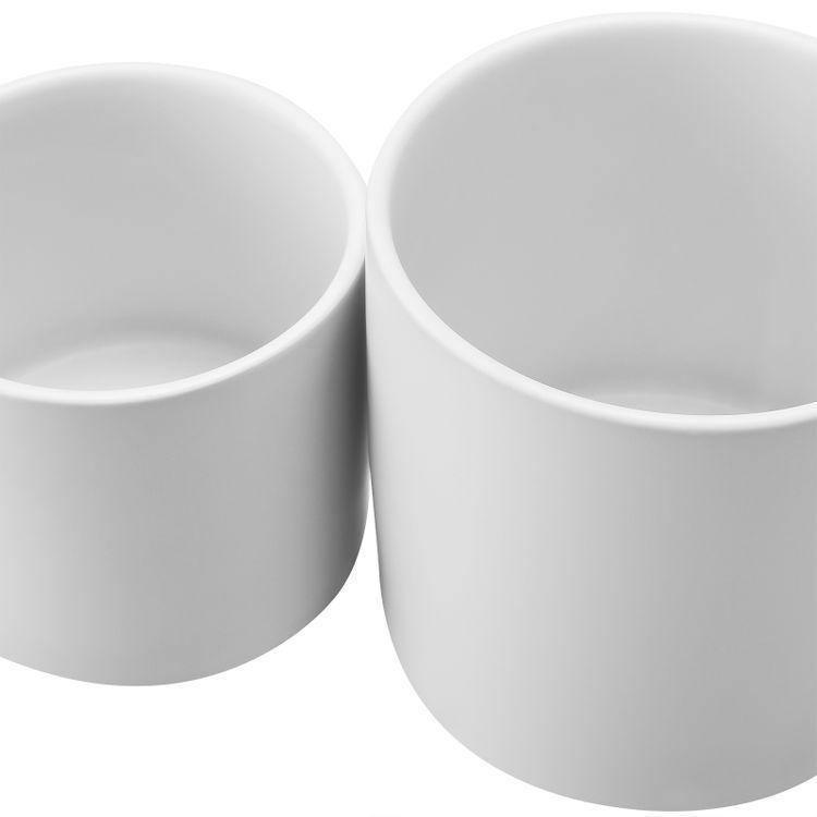 Set of 2 Plant Pots White FredCo