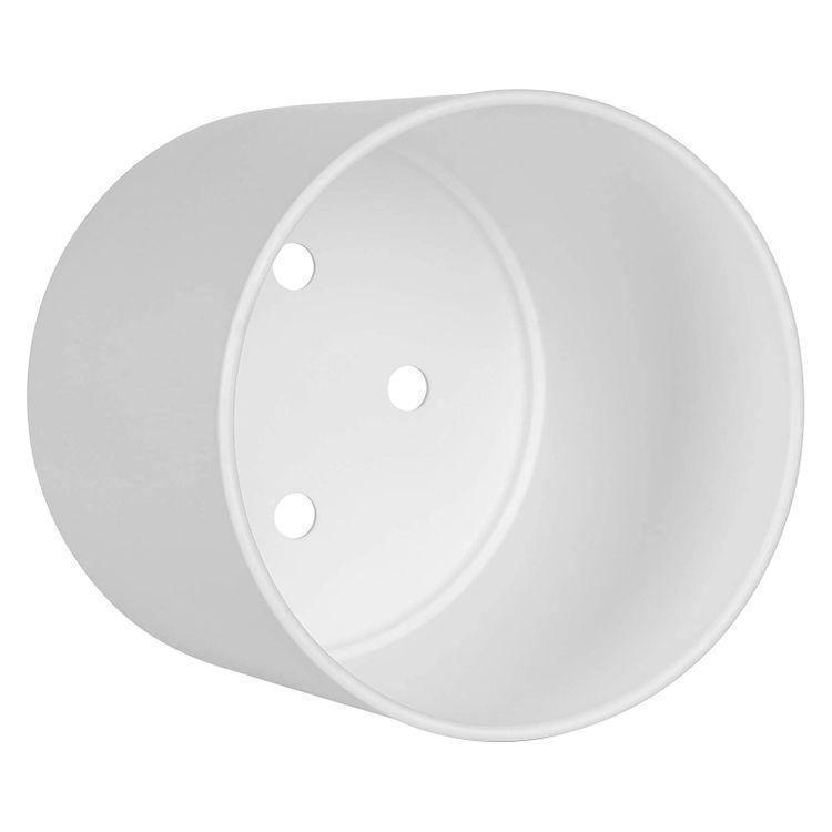 Set of 3 Plastic Planters White FredCo