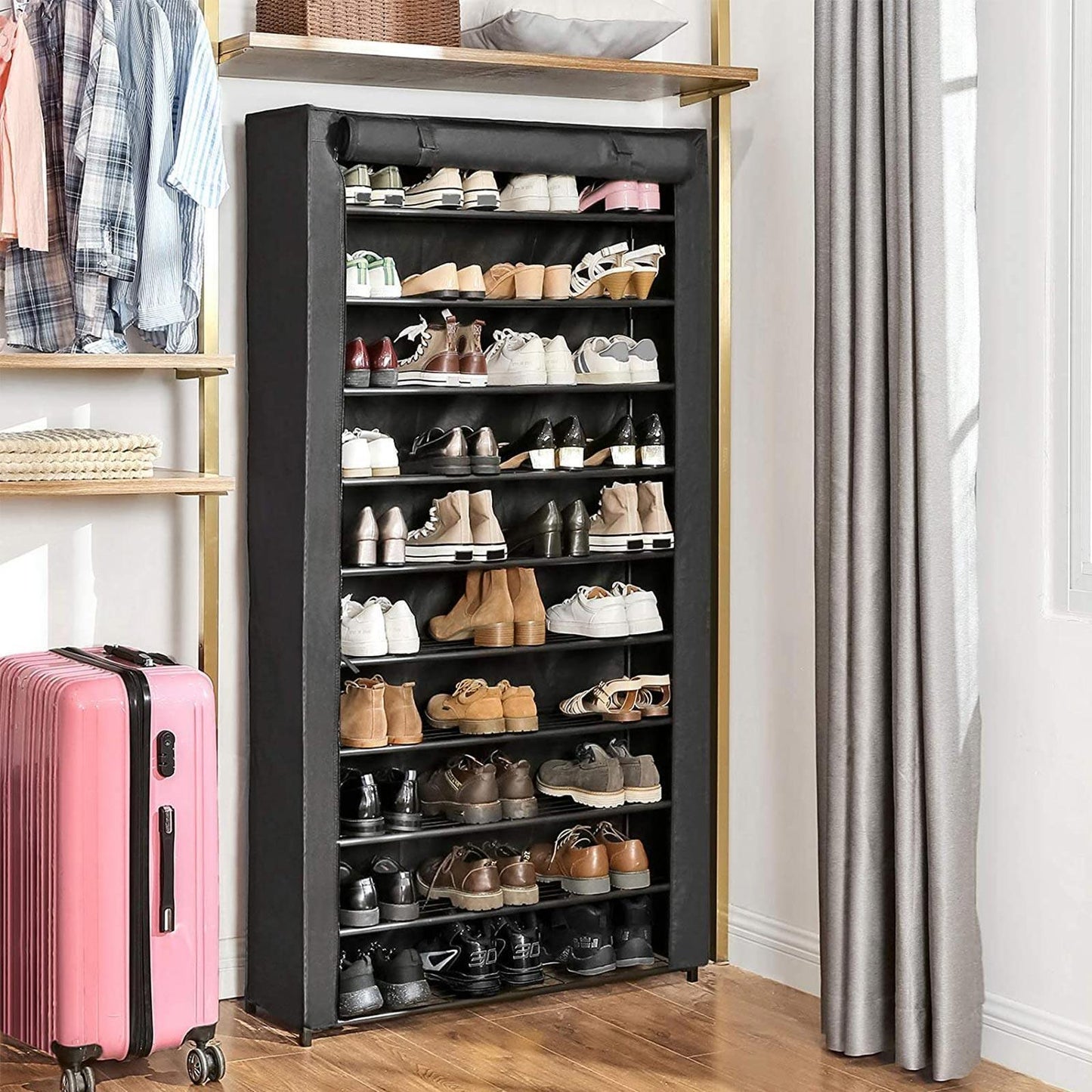 Shoe Storage with Dust Cover FredCo