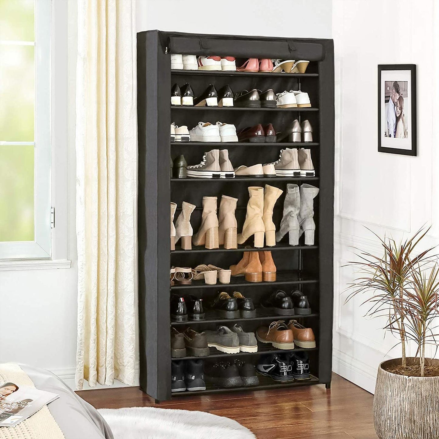 Shoe Storage with Dust Cover FredCo