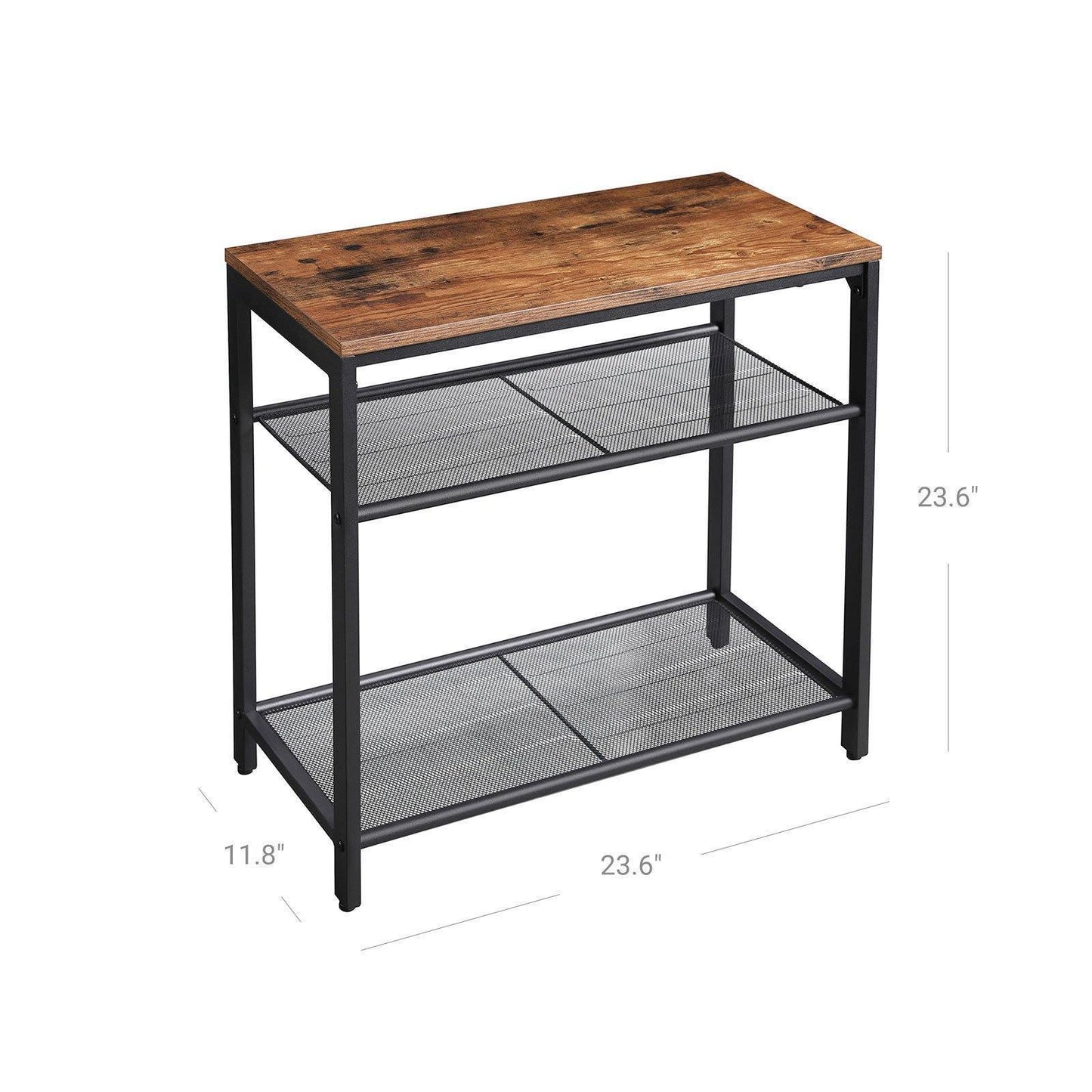 Side Table Rustic Brown FredCo