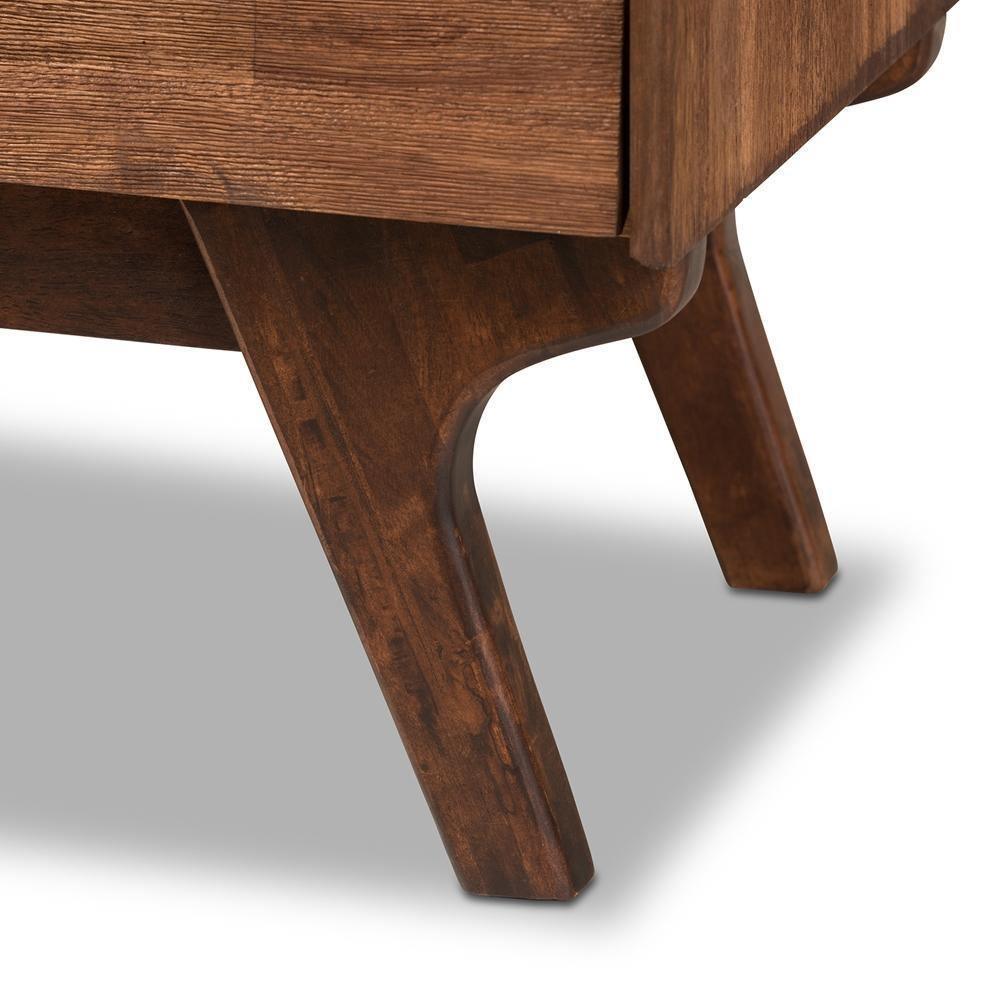 Sierra Mid-Century Modern Brown Wood 6-Drawer Dresser FredCo