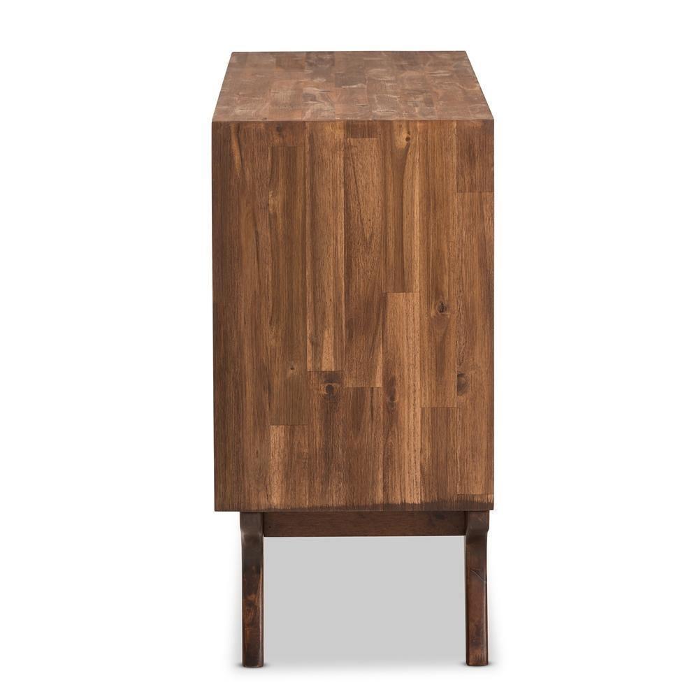 Sierra Mid-Century Modern Brown Wood 6-Drawer Dresser FredCo
