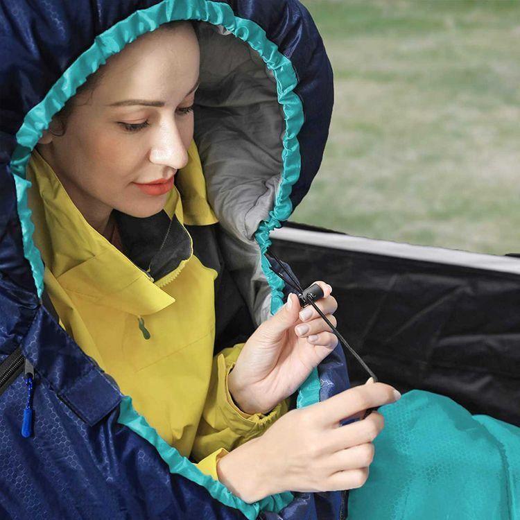 Sleeping Bag Navy Blue and Lake Blue FredCo