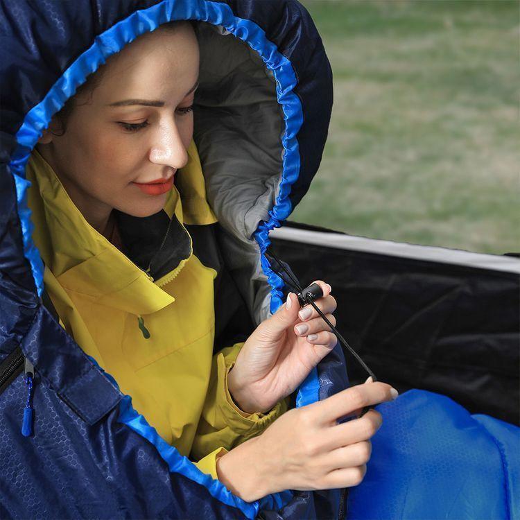 Sleeping Bag Navy Blue and Royal Blue FredCo