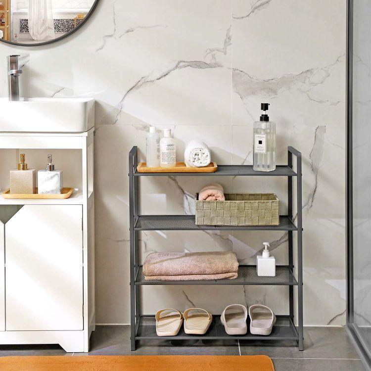 Smoky Gray Shoe Rack FredCo