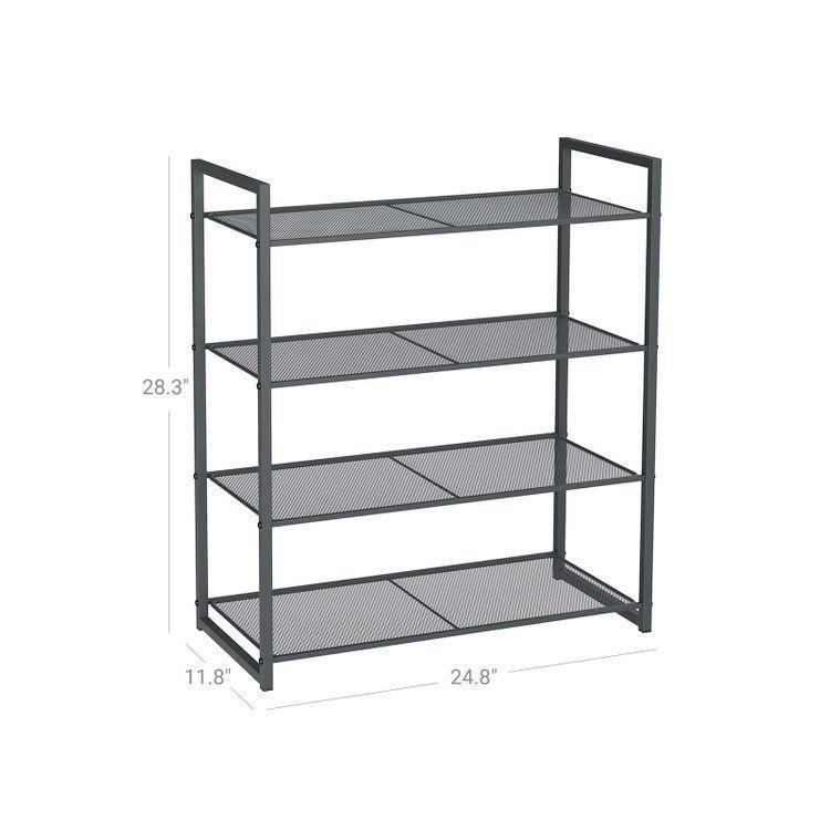 Smoky Gray Shoe Rack FredCo