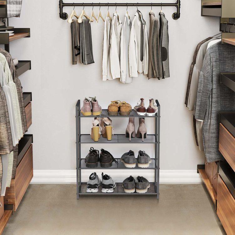 Smoky Gray Shoe Rack FredCo