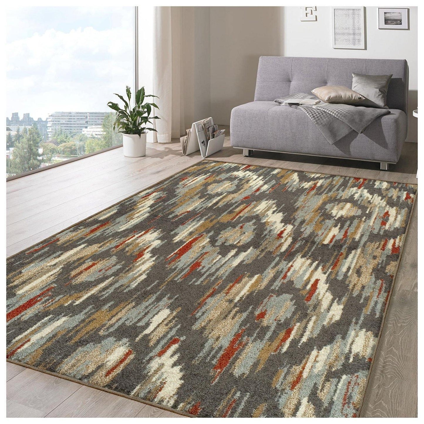 Solitaire Traditional Ikat Rug FredCo