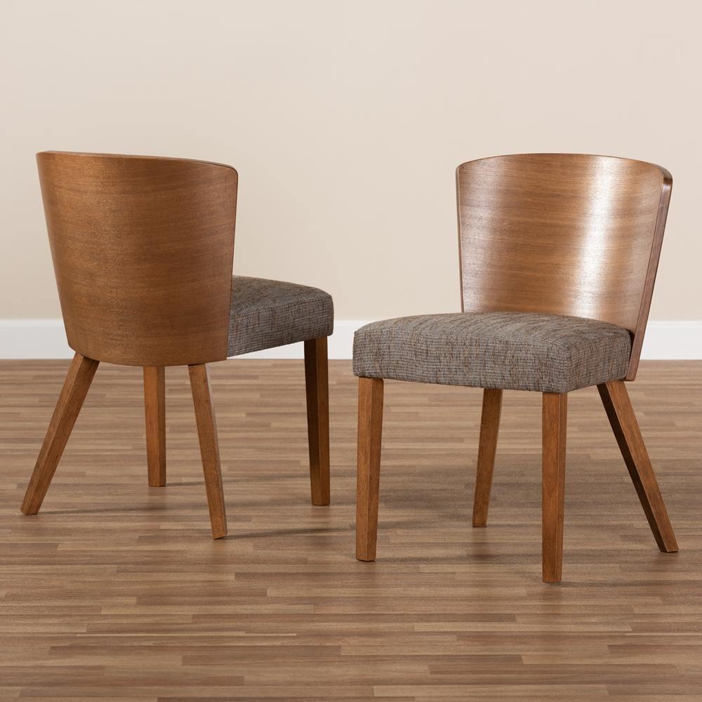 Sparrow Brown Wood Modern Dining Chair (Set of 2) FredCo