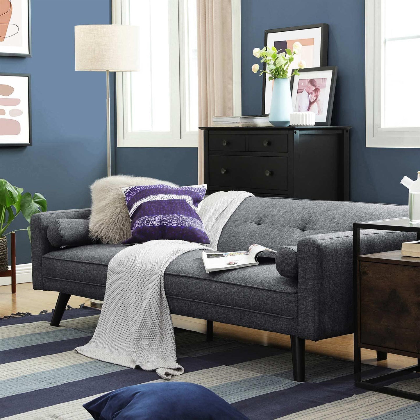 Square Arm Sofa Bed FredCo