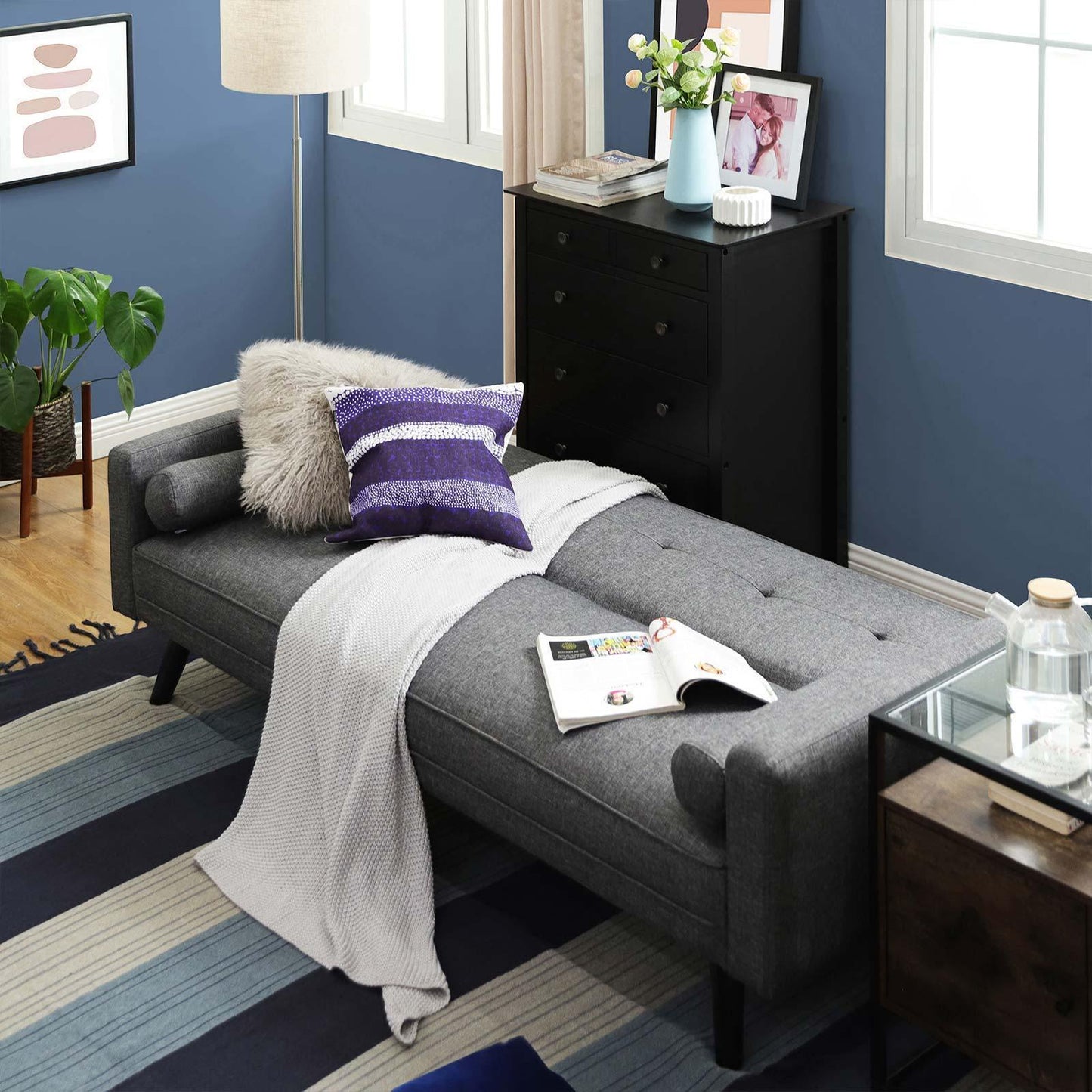 Square Arm Sofa Bed FredCo