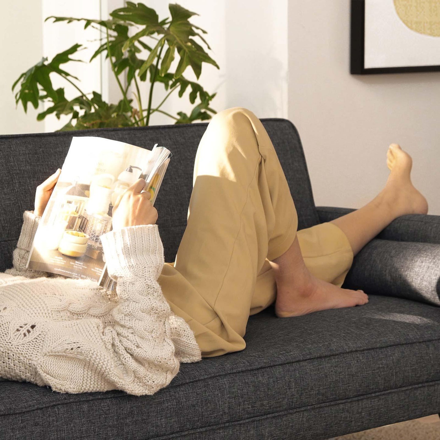 Square Arm Sofa Bed FredCo
