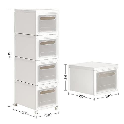 Stackable Storage Bins Trolley FredCo